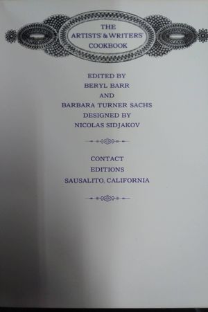 The Artists' & Writers' Cookbook image number 1
