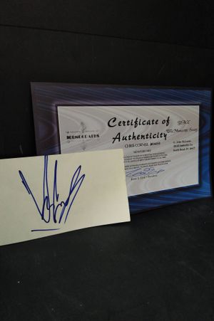 Chris Cornell Signature Card image number 0