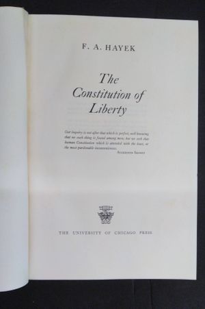 The Constitution of Liberty image number 1
