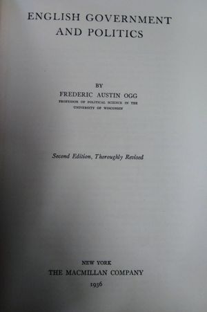 English Government and Politics image number 1