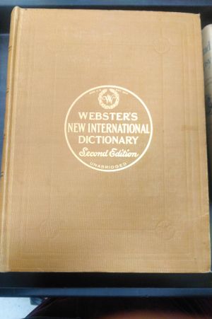 Webster's New International Dictionary of the English Language Second Edition Unabridged image number 0