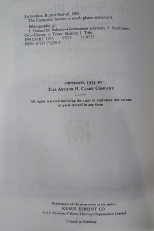 The Comanche Barrier to South Plains Settlement: A Century and a Half of Savage Resistance to the Advancing White Frontier image number 2