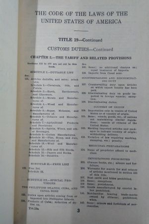 United States Code Annotated Title 19 Customs Duties image number 2
