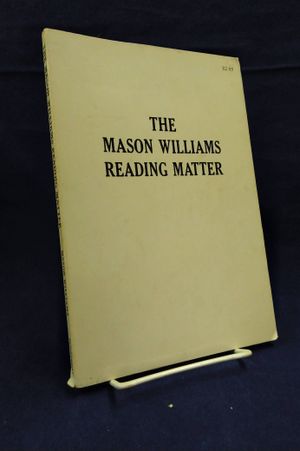 The Mason Williams Reading Matter image number 0