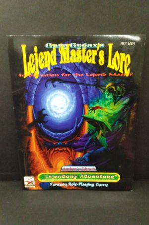 Gary Gygax's LEJEND MASTER'S LORE: Information for the Lejend Master (Lejendary Adventure, Fantasy Role-Playing Game System) [Legend Legendary] image number 0