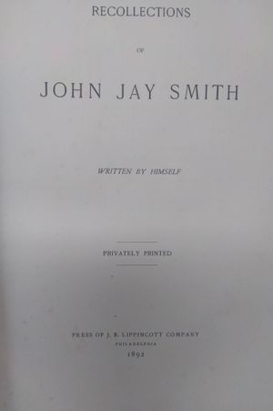 Recollections of John Jay Smith image number 1