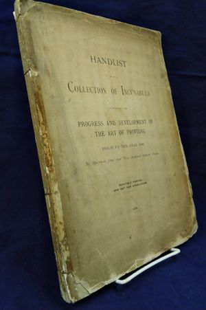 Handlist of a Collection of Incunabula image number 0