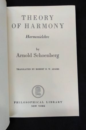 Theory of Harmony (Philosophical Library) image number 2