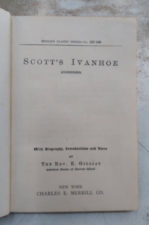 Ivanhoe: Maynard's English Classics Series  image number 2