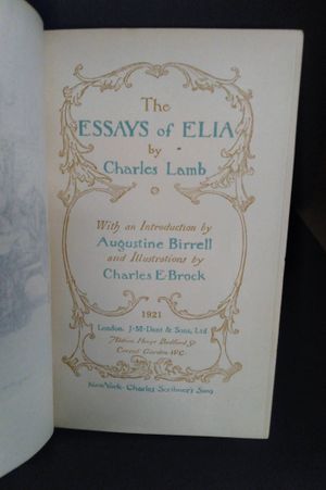 Last Essays of Elia image number 1