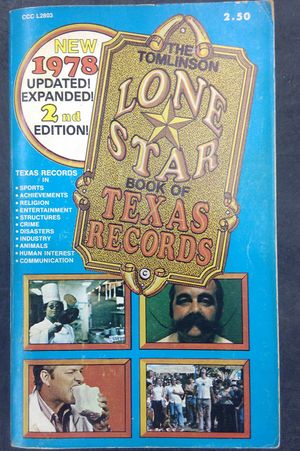 Lone Stare book of texas records image number 0