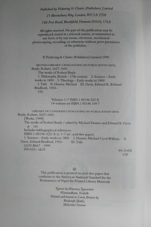 The Works of Robert Boyle, Part I image number 1