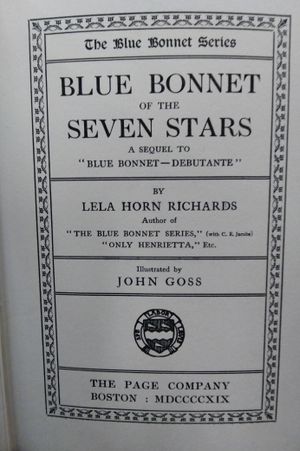Blue Bonnet of the Seven Stars image number 1