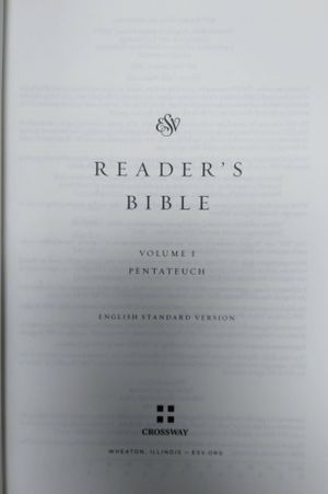 Crossway Reader's Bible ESV image number 2