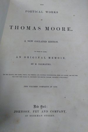 The Poetical Works of Thomas Moore image number 1