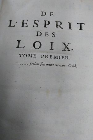 De L'Esprit des Loix [From the Spirit of the Laws] image number 2