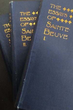 The Essays of Sainte Beueve image number 0
