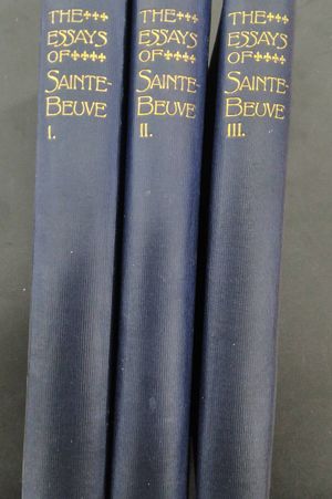 The Essays of Sainte Beueve image number 2