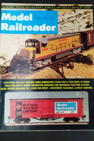 Model Railroader- April 1974 image number 0