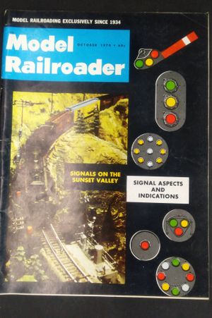 Model Railroader- October 1970 image number 0