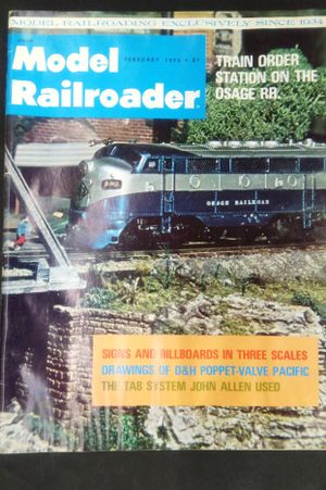 Model Railroader- February 1975 image number 0