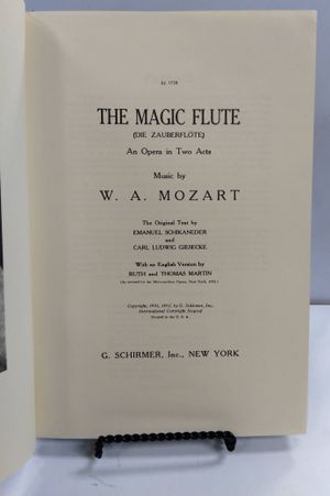The Magic Flute: Vocal Score image number 2