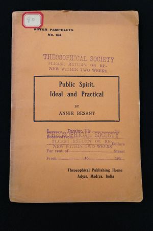 Public Spirit, Ideal and Practical image number 0