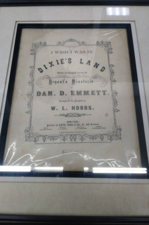 Framed Dixie Land Sheetmusic image number 1