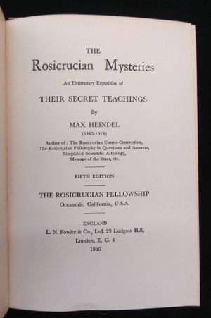 The Rosicrucian Mysteries image number 1