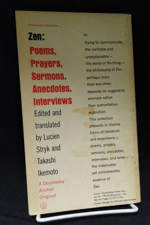 Zen: Poems, Prayers, Sermons, Anecdotes, Interviews image number 1