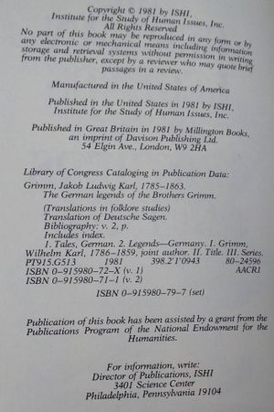 German Legends of the Brothers Grimm image number 2