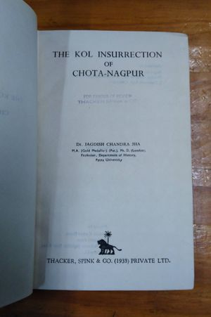 The Kol Insurrection of Chota-Nagpur image number 1