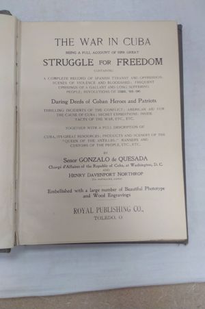 The War In Cuba: Being A Full Account of The Great Struggle For Freedom image number 1