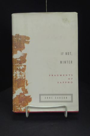 If Not, Winter: Fragments of Sappho image number 0
