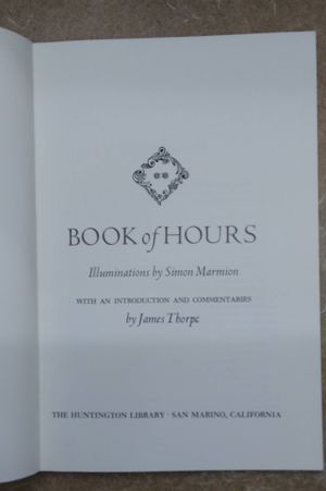 Book Of Hours image number 1