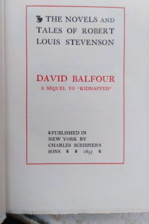 David Balfour: A Sequel to Kidnapped  image number 1