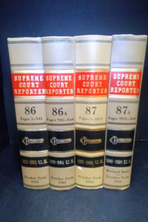 Supreme Court Reporter - Volumes 86, 86A, 87, & 87A image number 0