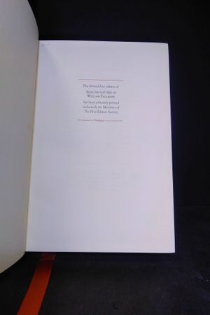 Selected Letters of William Faulkner image number 1