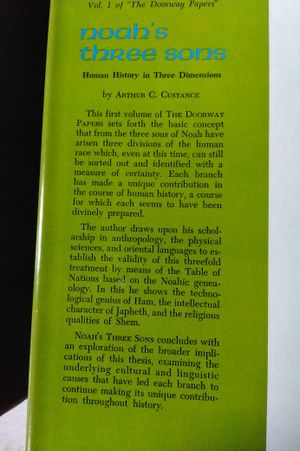 Noah's Three Sons: Human History in Three Dimensions, Volume I: The Doorway Papers image number 2