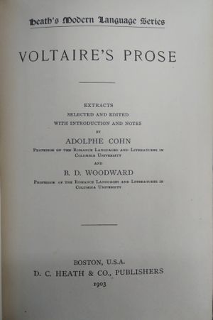 Voltaire's Prose image number 0