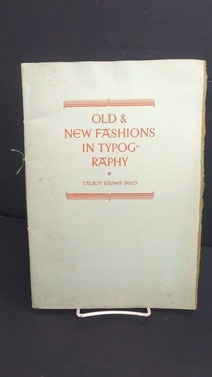 Old and New Fashions in Typography image number 0
