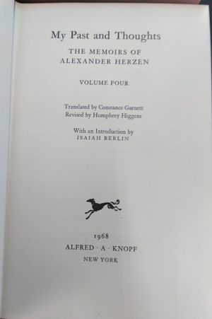 My Past & Thoughts: The Memoirs of Alexander Herzen (4 Vol. Set) image number 2