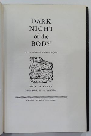 Dark Night of The Body: D. H. Lawrence's The Plumed Serpent image number 2
