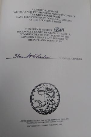 Legends of the Longbow: The Grey Goose Wing [Signed Limited Edition copy] image number 2