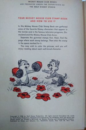 Walt Disney's Mickey Mouse Club Stamp Book image number 1
