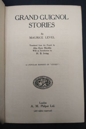 Grand Guignol Stories image number 2