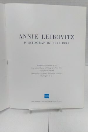 Annie Leibovitz Photographs 1970 - 1990 image number 2
