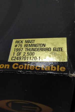 Rick Mast 1997 Remington NASCAR 1:24 Elite Diecast image number 2