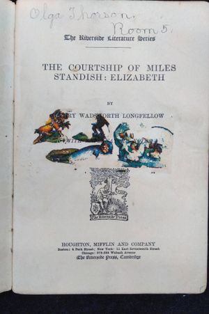 Riverside Literature Series : The Courtship of Miles Standish: Elizabeth image number 1