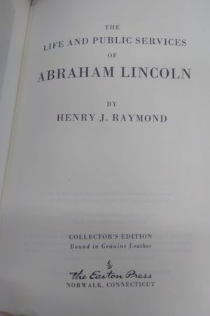 The Life, Public Services and State Papers of Abraham Lincoln image number 1
